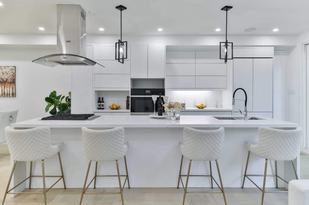 a white apartment kitchen