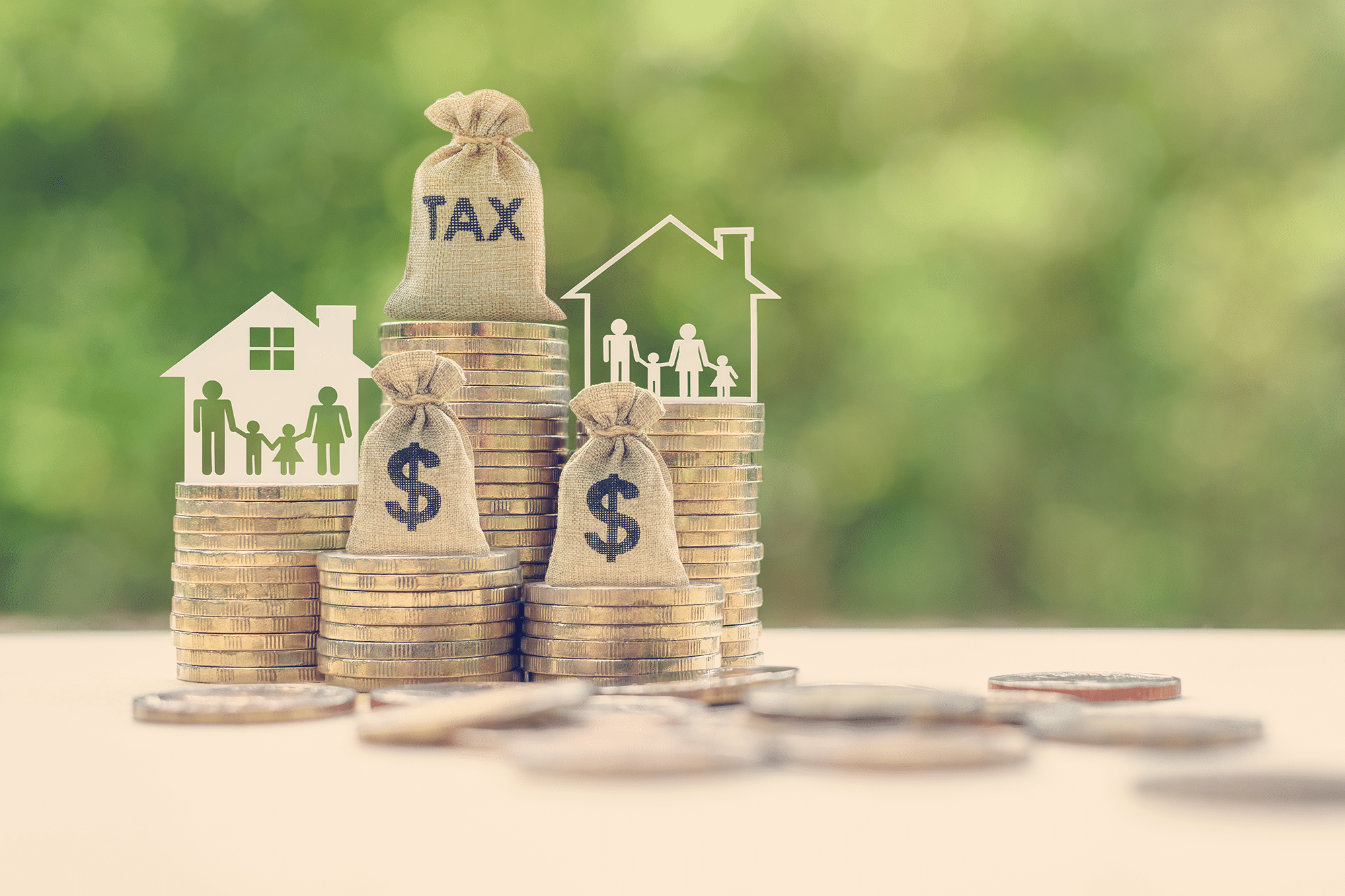 Family tax benefit / residential property or estate tax concept.
