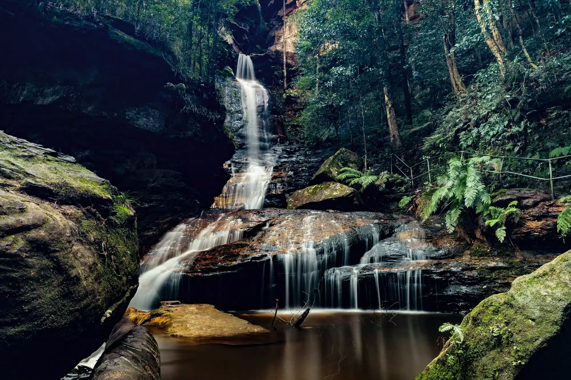 Empress Waterfalls in the Blue Mountains of NSW, Australia, representing the concept of land tax in NSW.