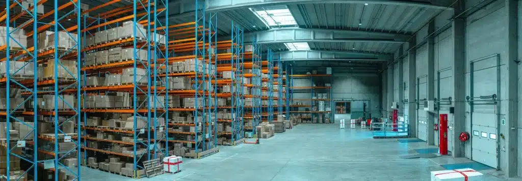 A warehouse representing the concept of taxable supplies.