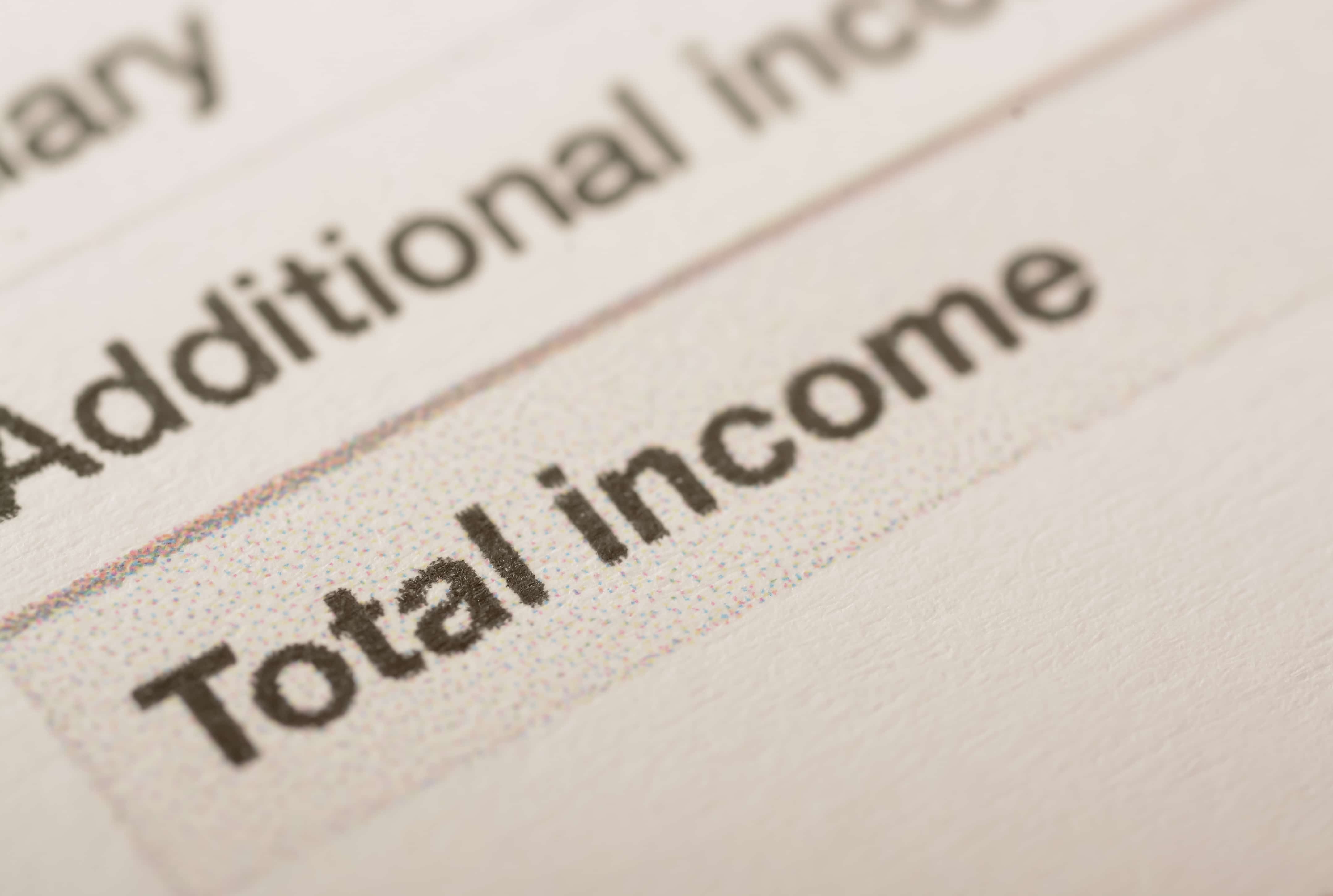 Income statement form