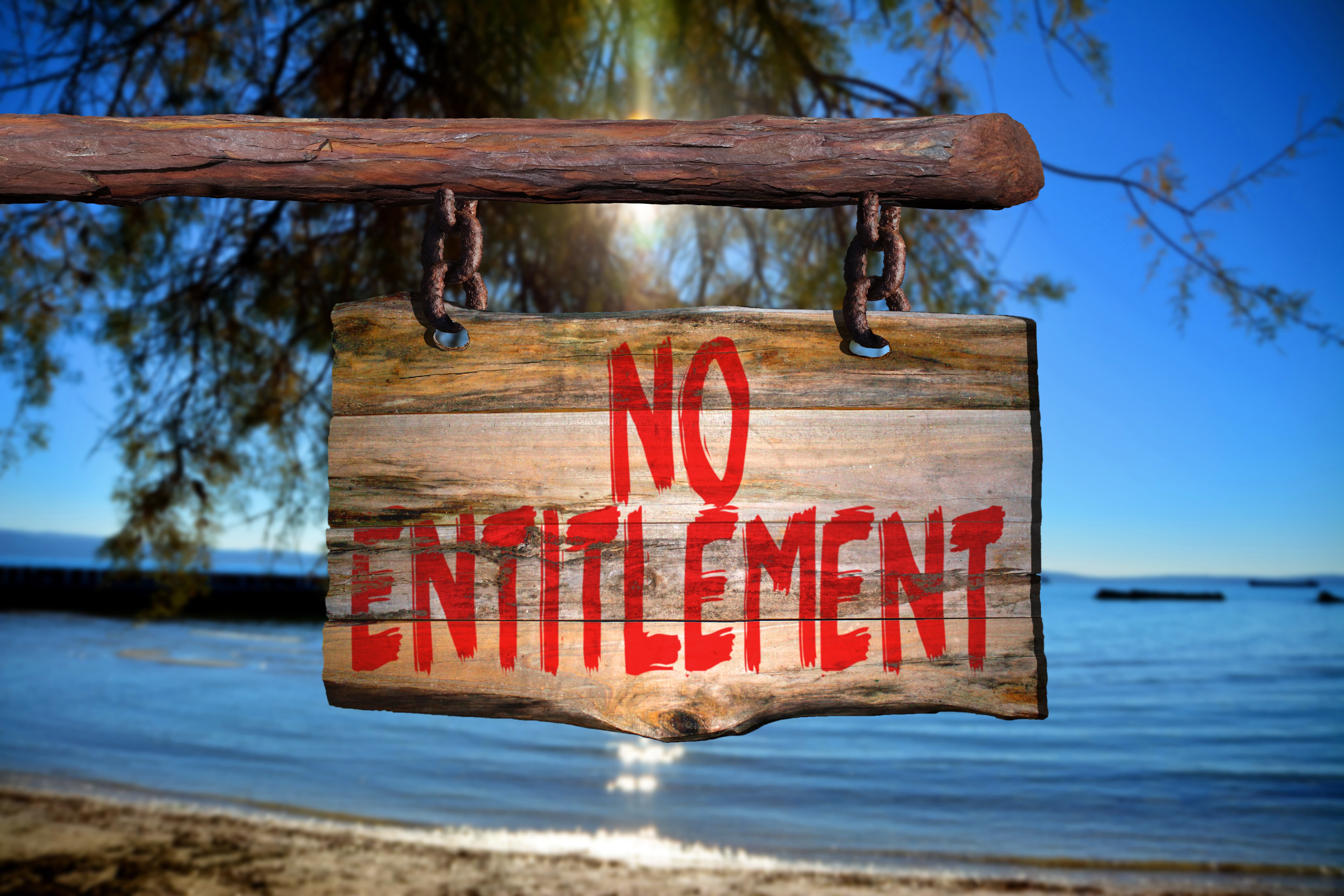 Unpaid present entitlement image
